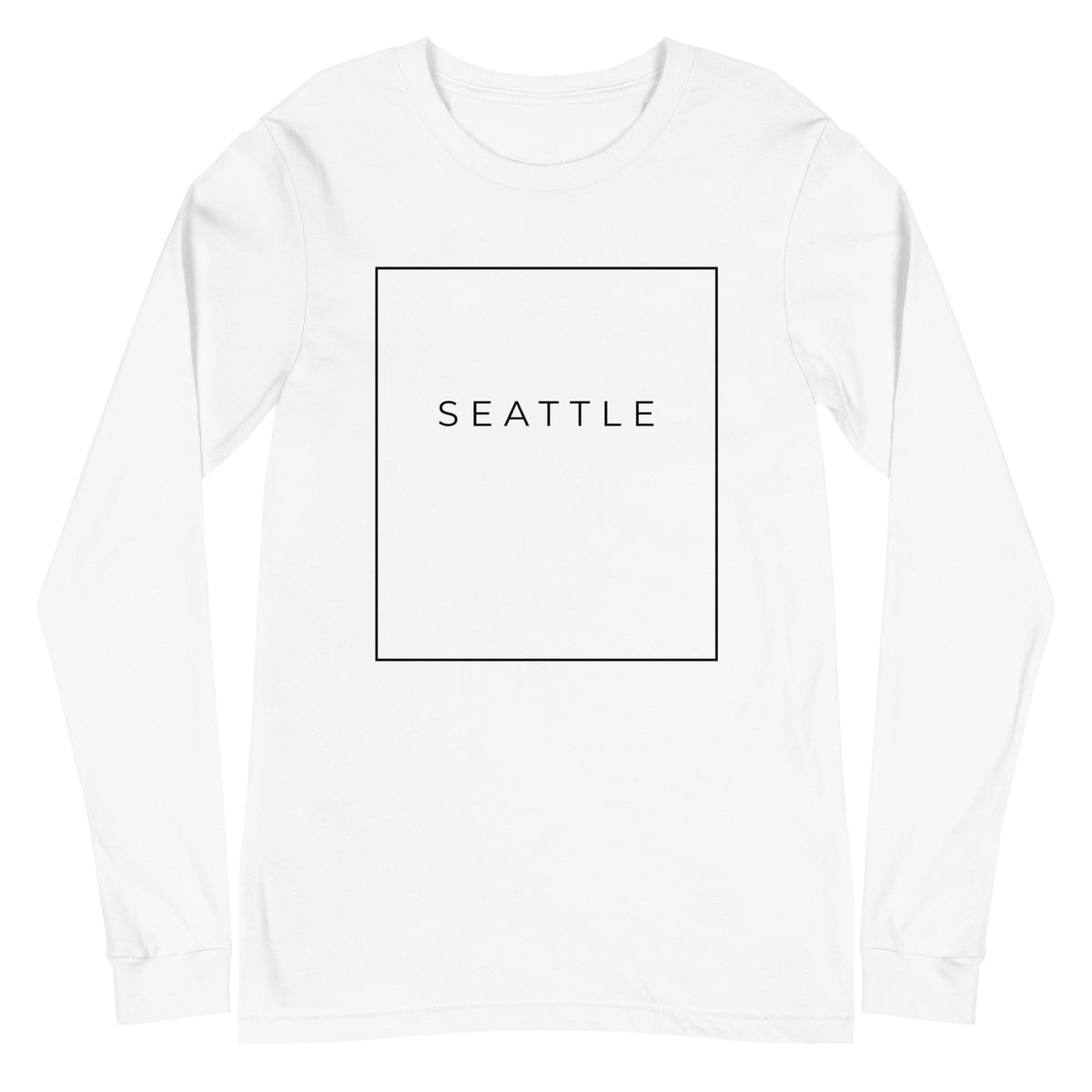 City Shirt Co Seattle Essential Long Sleeve T-Shirt White / XS