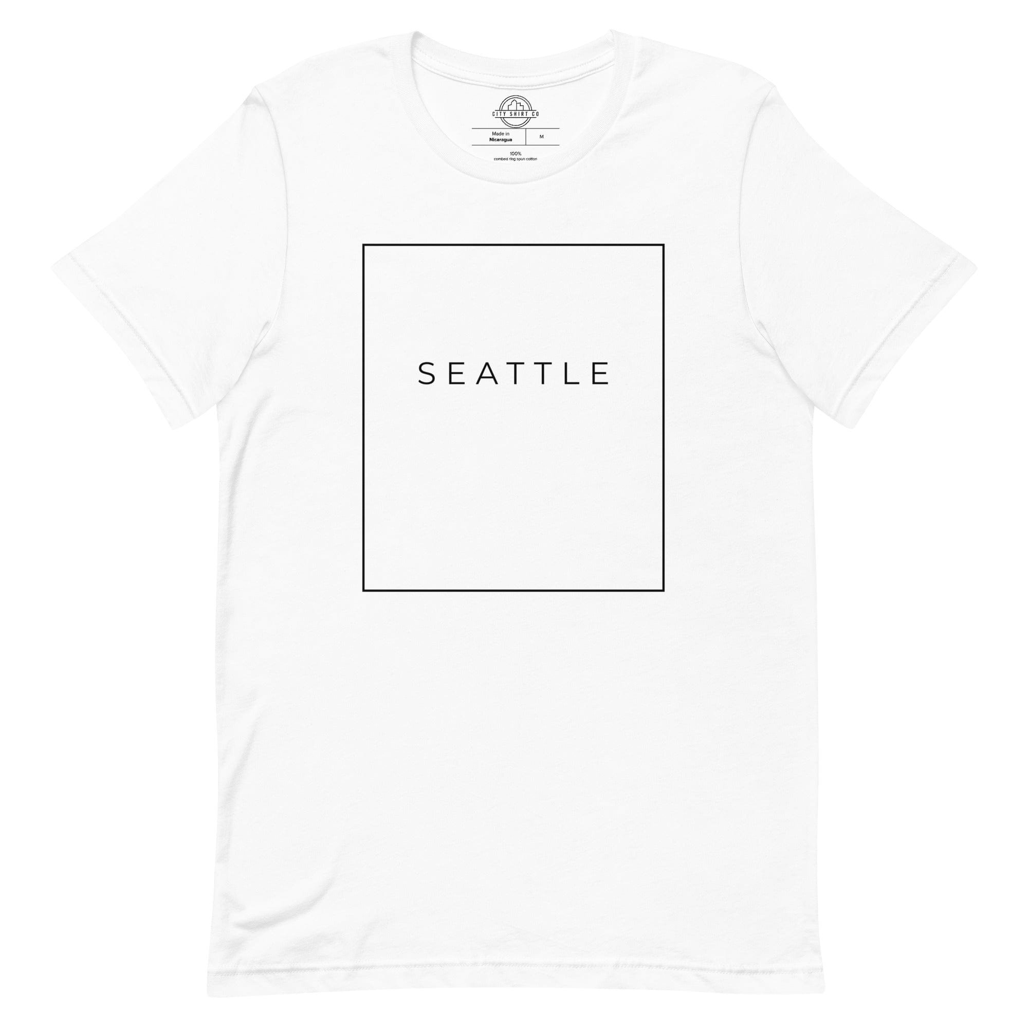 City Shirt Co Seattle Essential T-Shirt White / XS