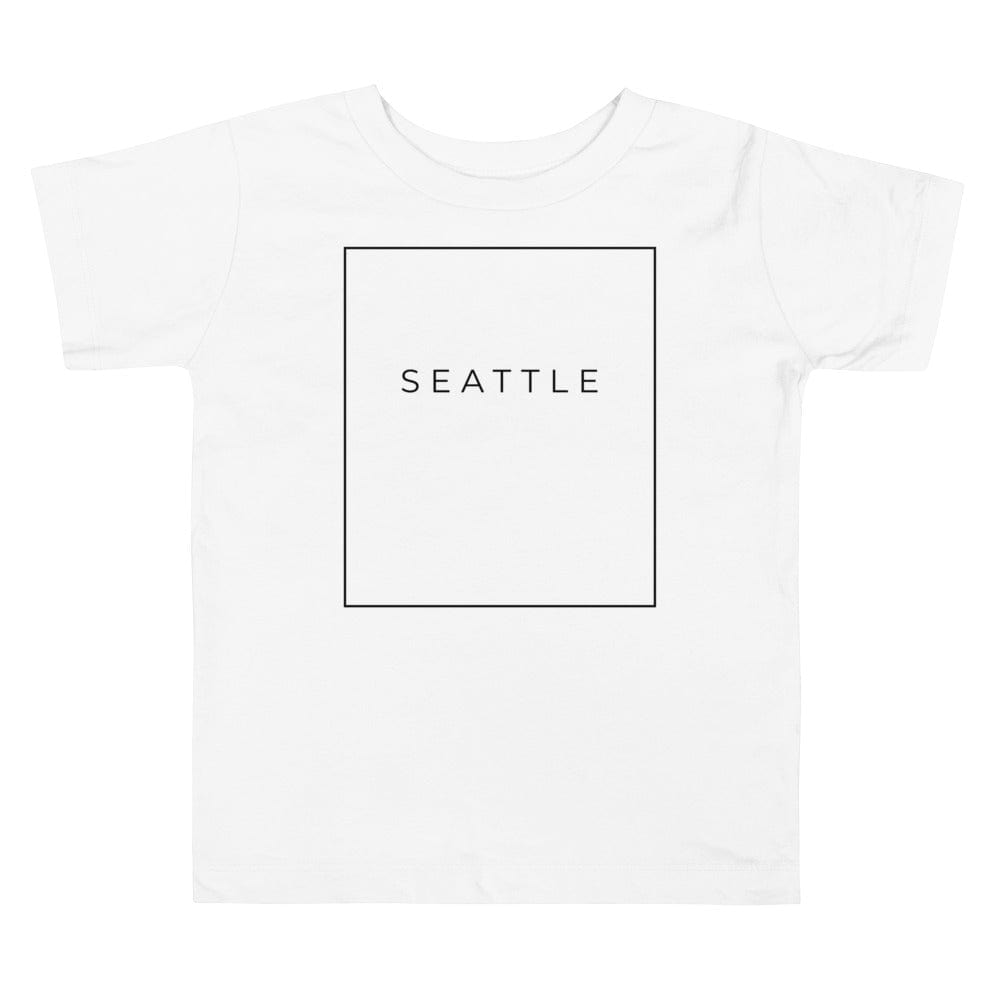 City Shirt Co Seattle Essential Toddler T-Shirt White / 2T