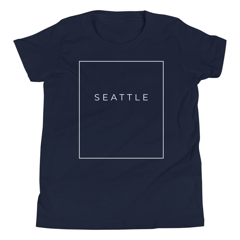 City Shirt Co Seattle Essential Youth T-Shirt Navy / S