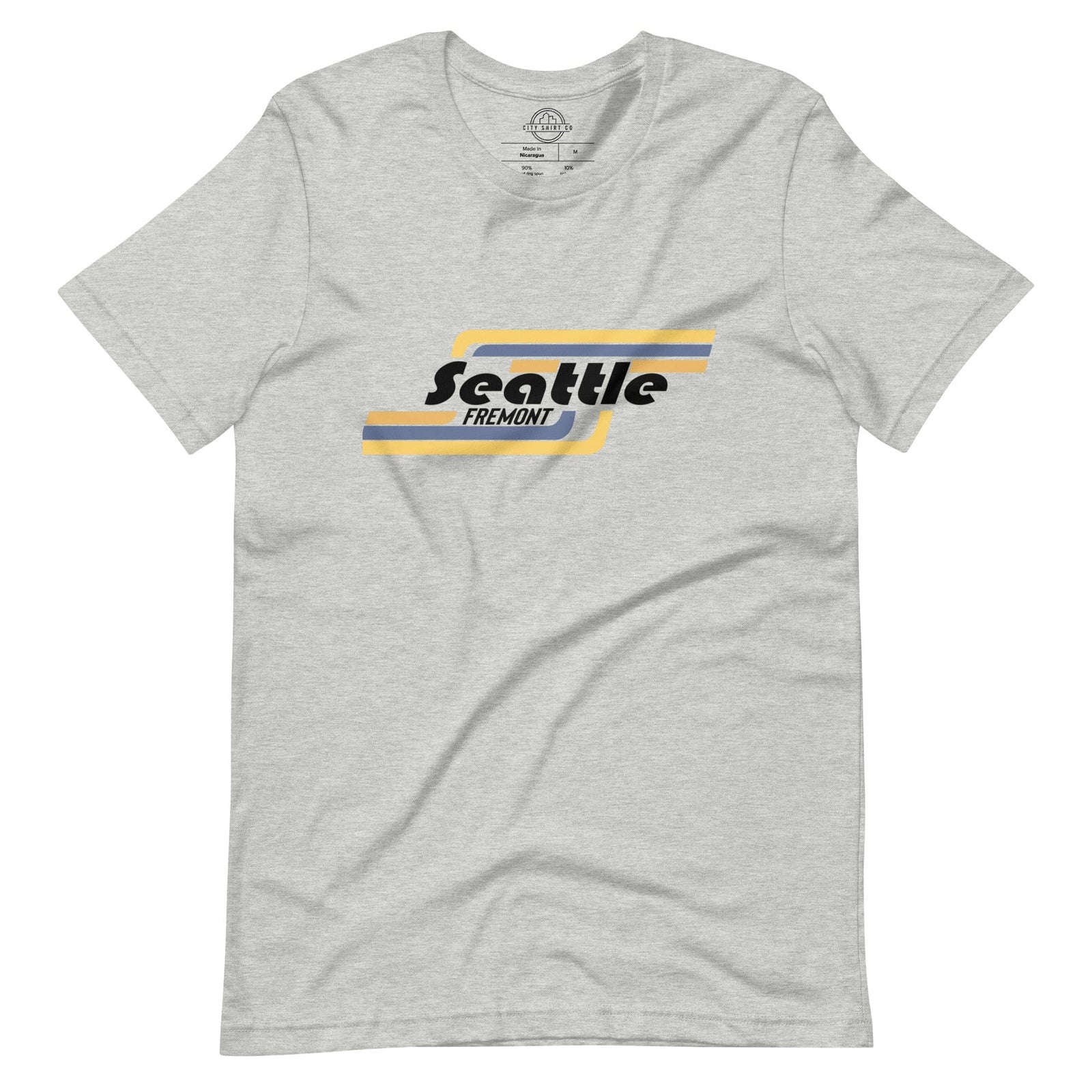 City Shirt Co Seattle | Fremont Neighborhood T Shirt Athletic Heather / XS