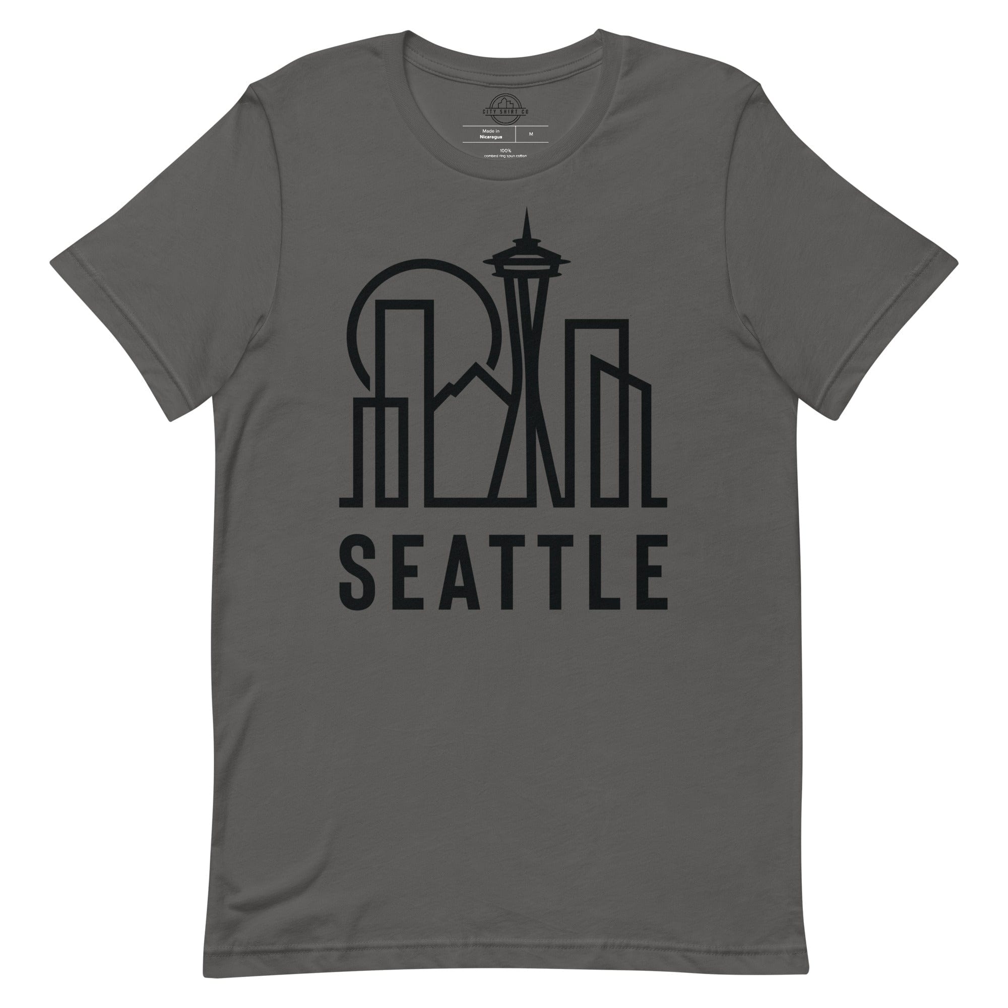 City Shirt Co Seattle Urban Dweller Street Tee Asphalt / S