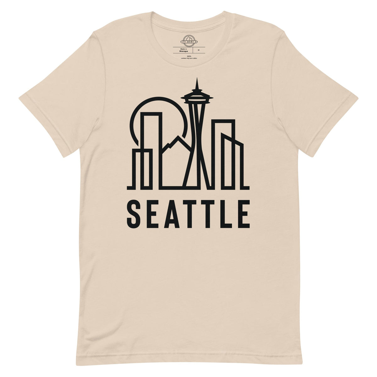 City Shirt Co Seattle Urban Dweller Street Tee Soft Cream / XS