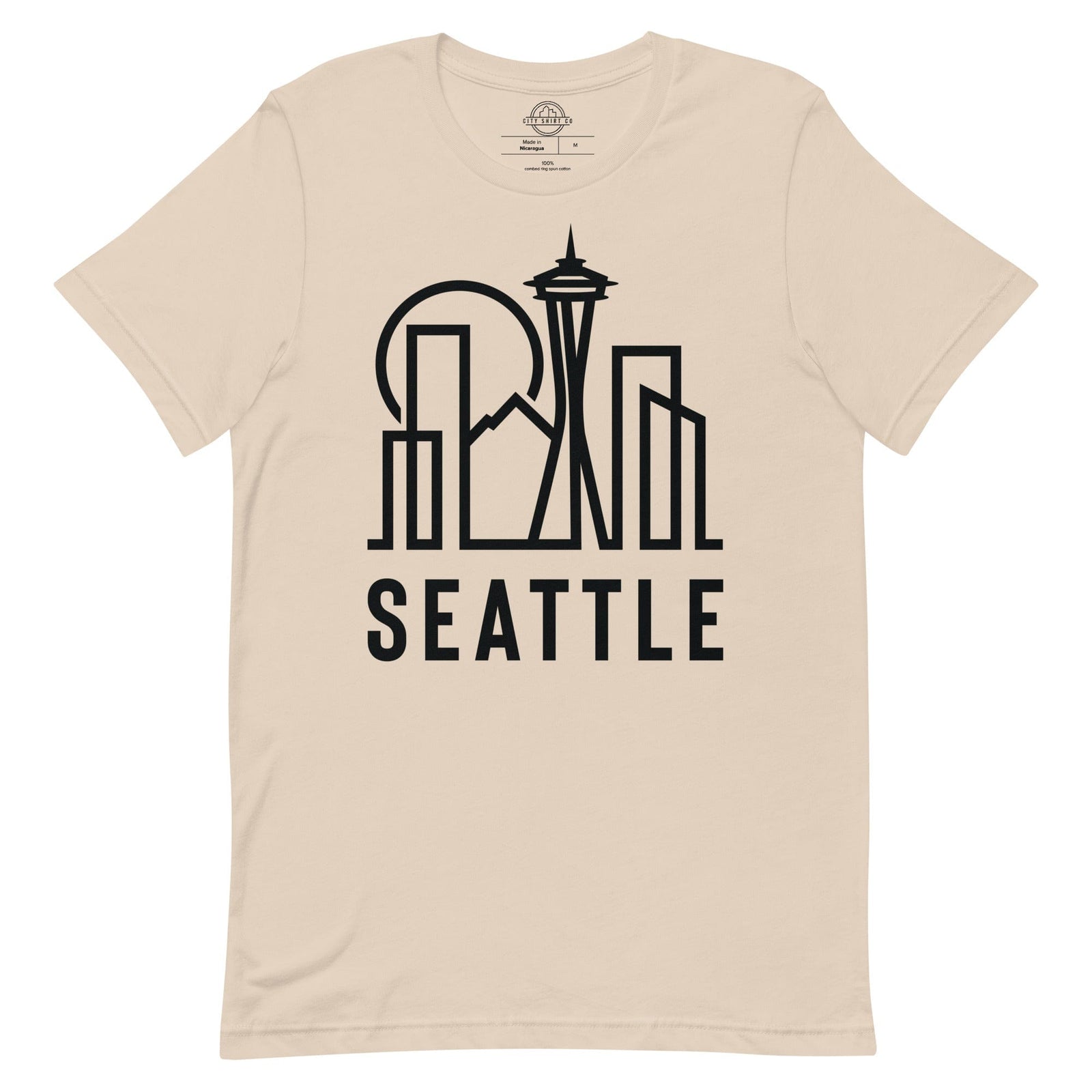 City Shirt Co Seattle Urban Dweller Street Tee Soft Cream / XS