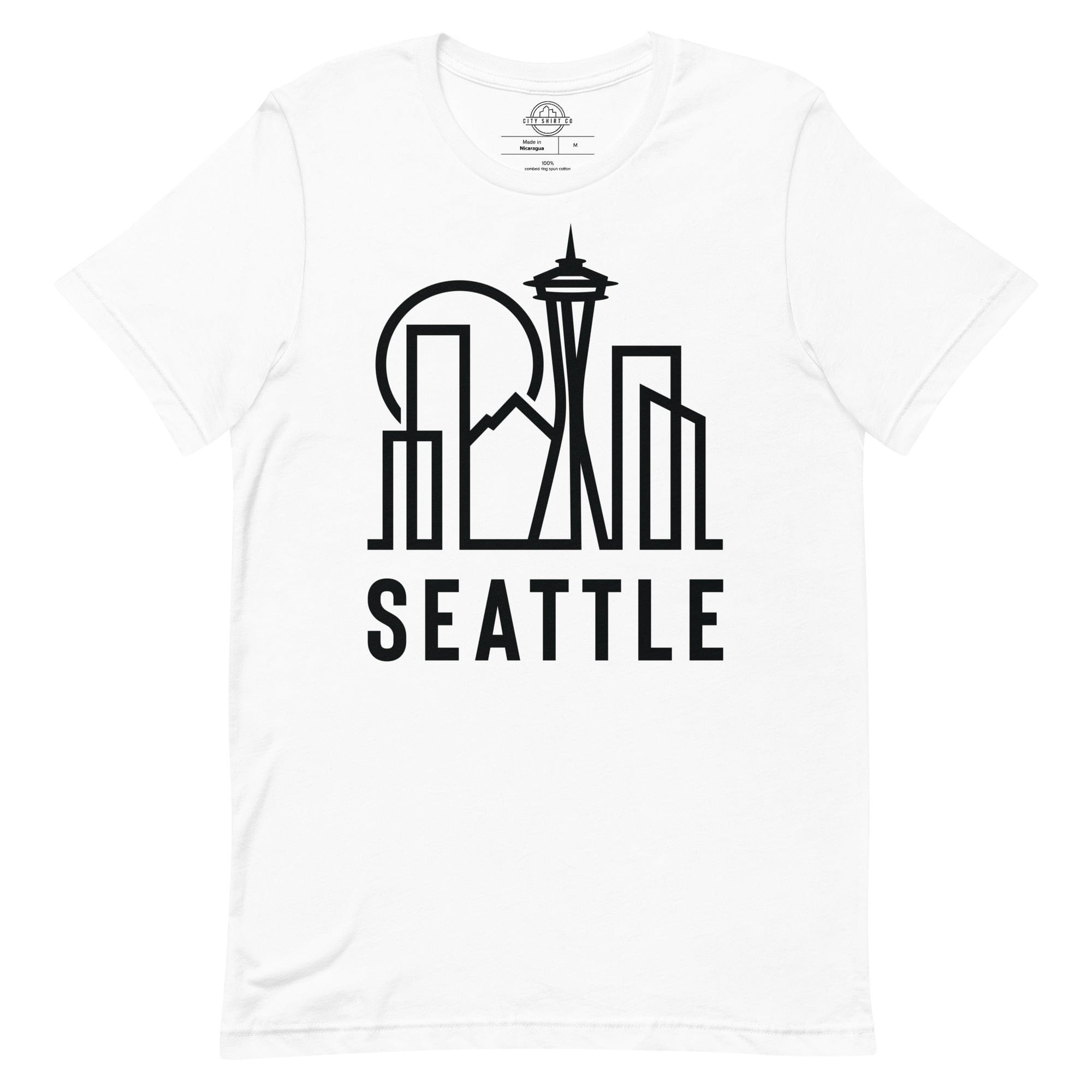 City Shirt Co Seattle Urban Dweller Street Tee White / XS