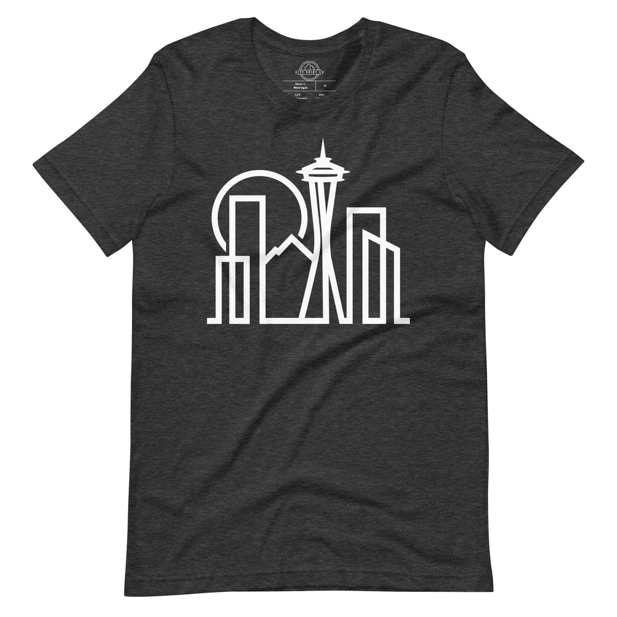 City Shirt Co Seattle Urban Dweller T-Shirt Dark Grey Heather / S