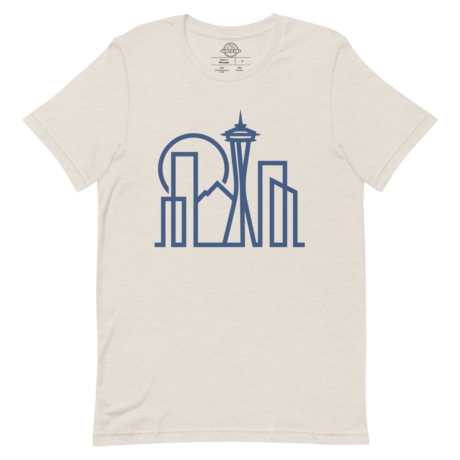 City Shirt Co Seattle Urban Dweller T-Shirt Heather Dust / S