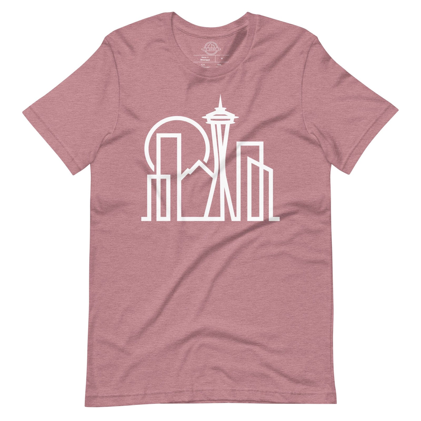 City Shirt Co Seattle Urban Dweller T-Shirt Heather Orchid / S