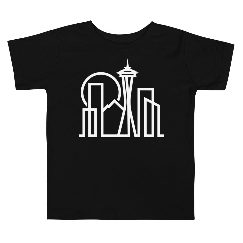 City Shirt Co Seattle Urban Dweller Toddler T-Shirt Black / 2T