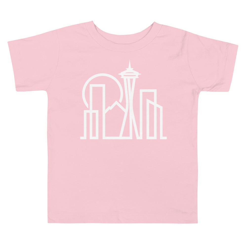 City Shirt Co Seattle Urban Dweller Toddler T-Shirt Pink / 2T