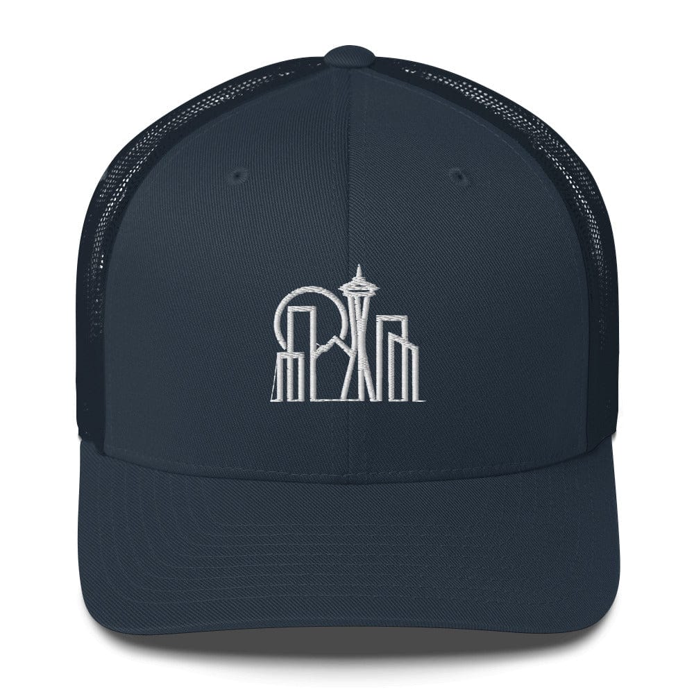 City Shirt Co Seattle Urban Dweller Trucker Hat Navy