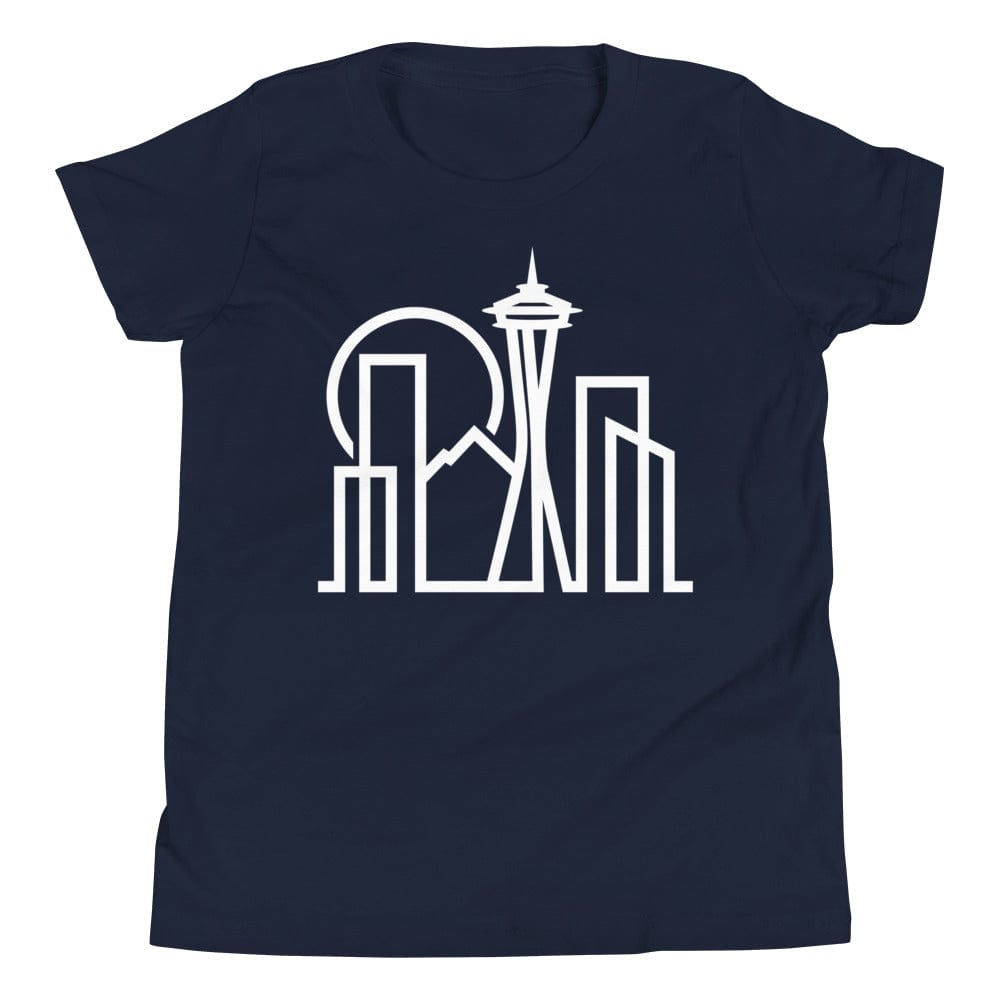 City Shirt Co Seattle Urban Dweller Youth T-Shirt Navy / S