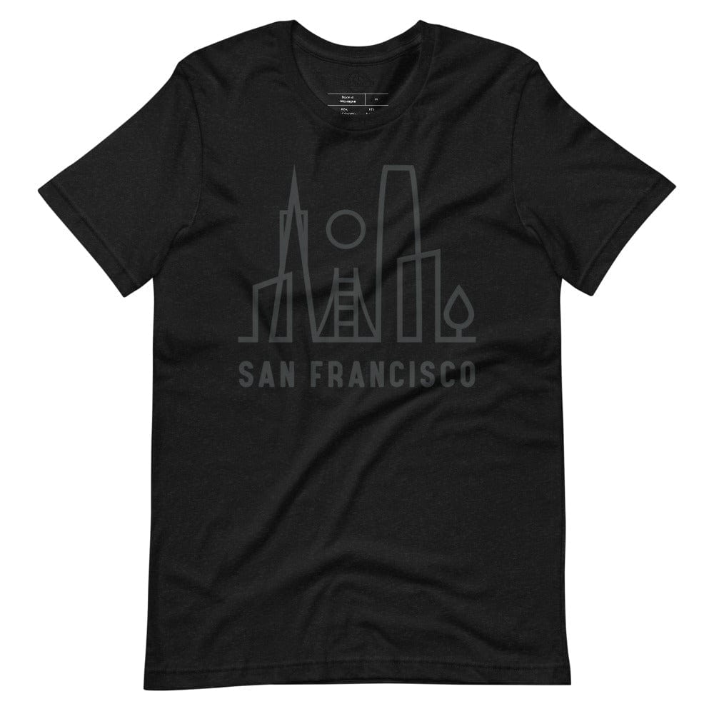 City Shirt Co SF Urban Dweller T-Shirt Black Heather / XS