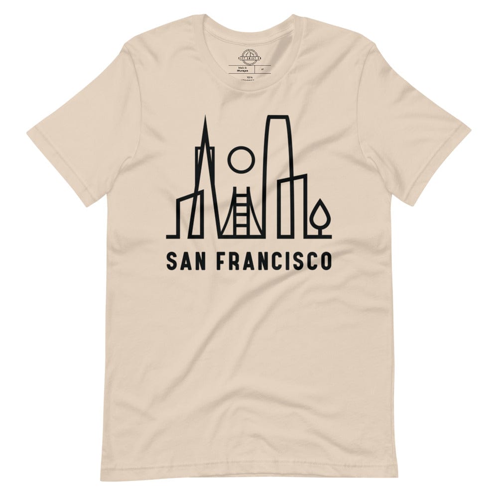 City Shirt Co SF Urban Dweller T-Shirt Soft Cream / XS