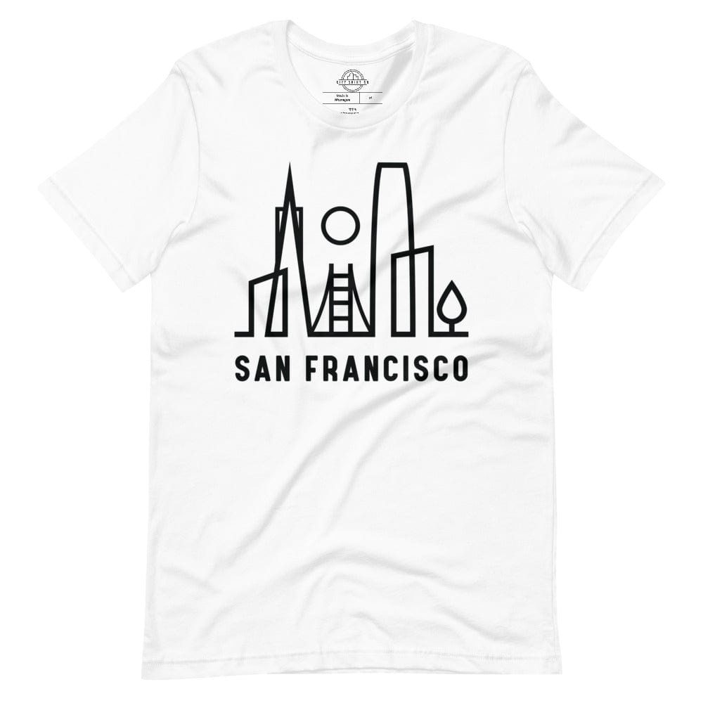 City Shirt Co SF Urban Dweller T-Shirt White / XS