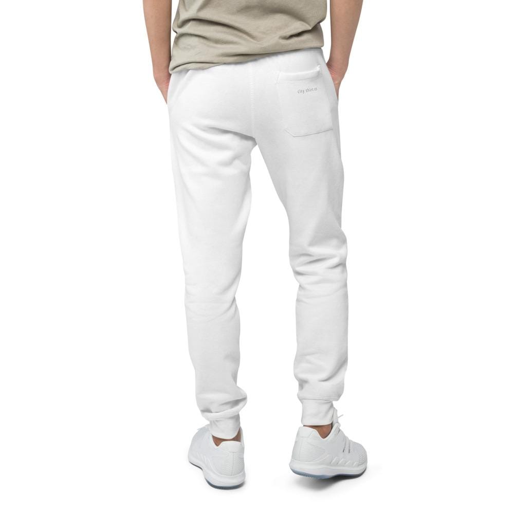 City Shirt Co Signature Joggers | White