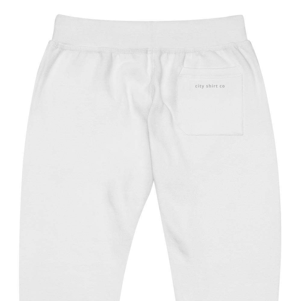 City Shirt Co Signature Joggers | White XS