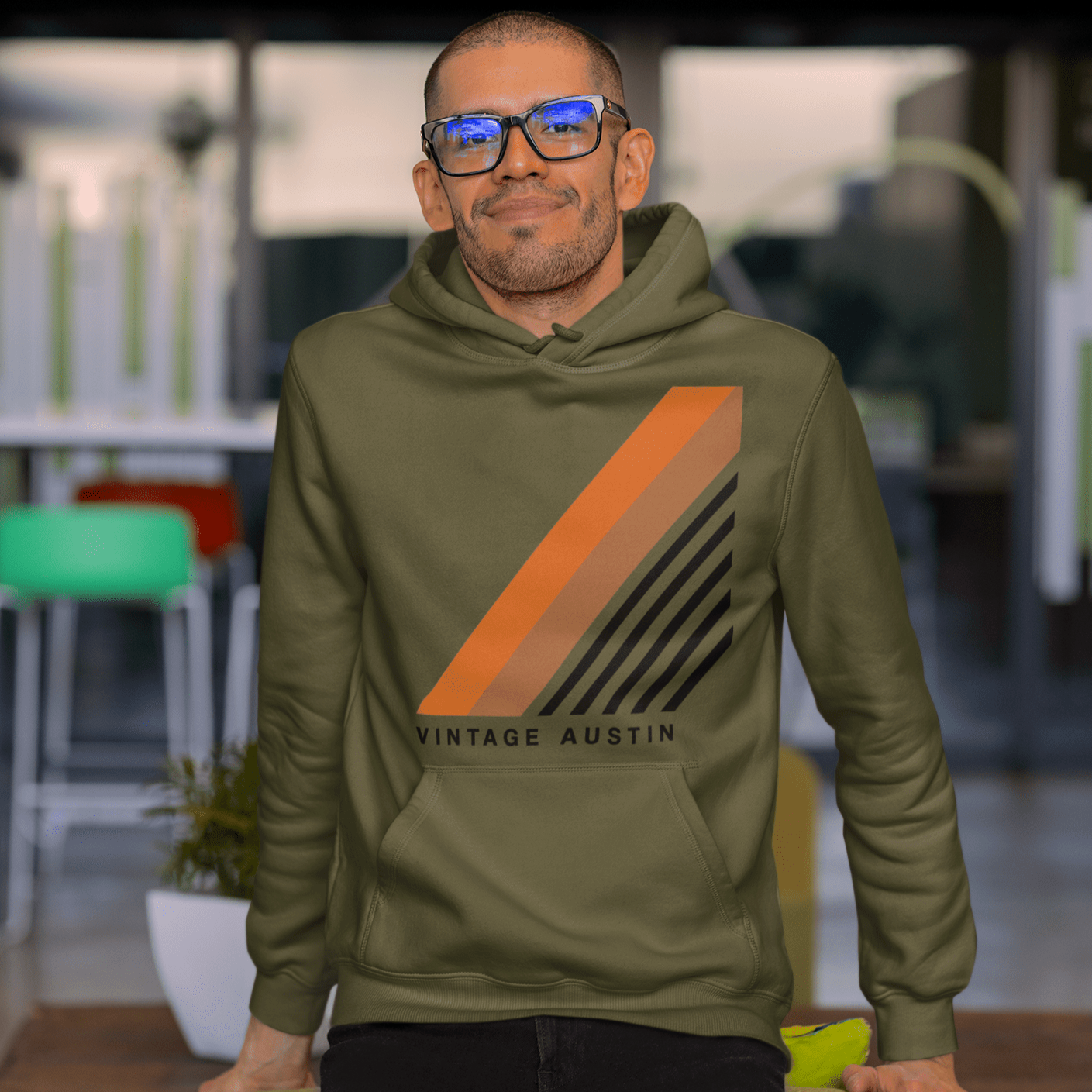 City Shirt Co Vintage Austin Hoodie