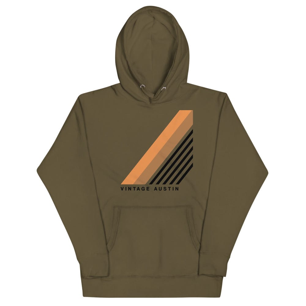 City Shirt Co Vintage Austin Hoodie Military Green / S