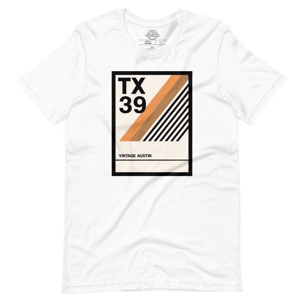 City Shirt Co Vintage Austin T-Shirt White / XS