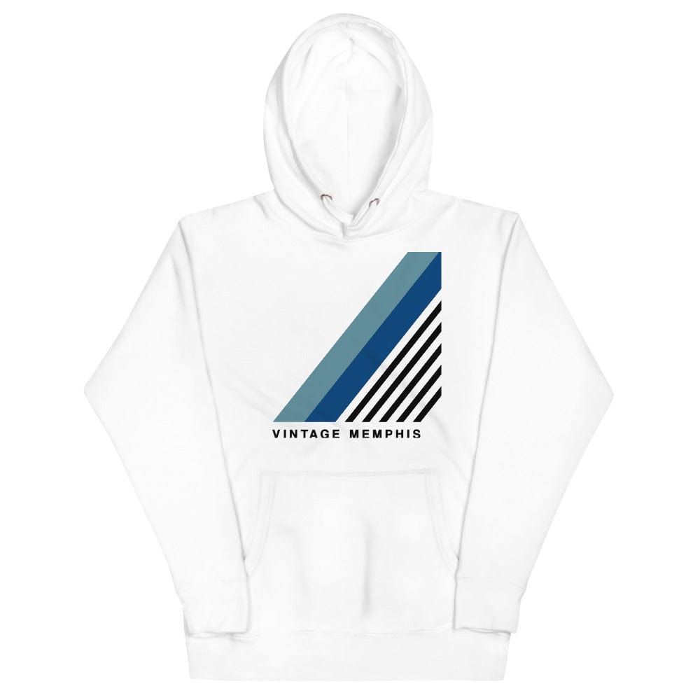City Shirt Co Vintage Memphis Hoodie White / S