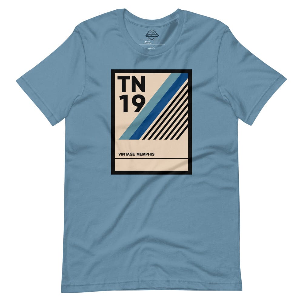City Shirt Co Vintage Memphis T-Shirt Steel Blue / S