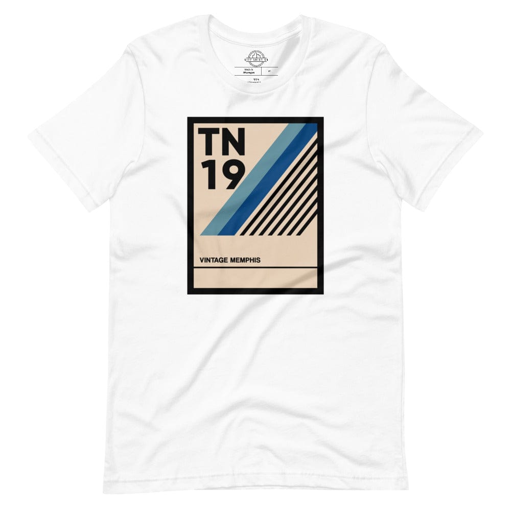 City Shirt Co Vintage Memphis T-Shirt White / XS