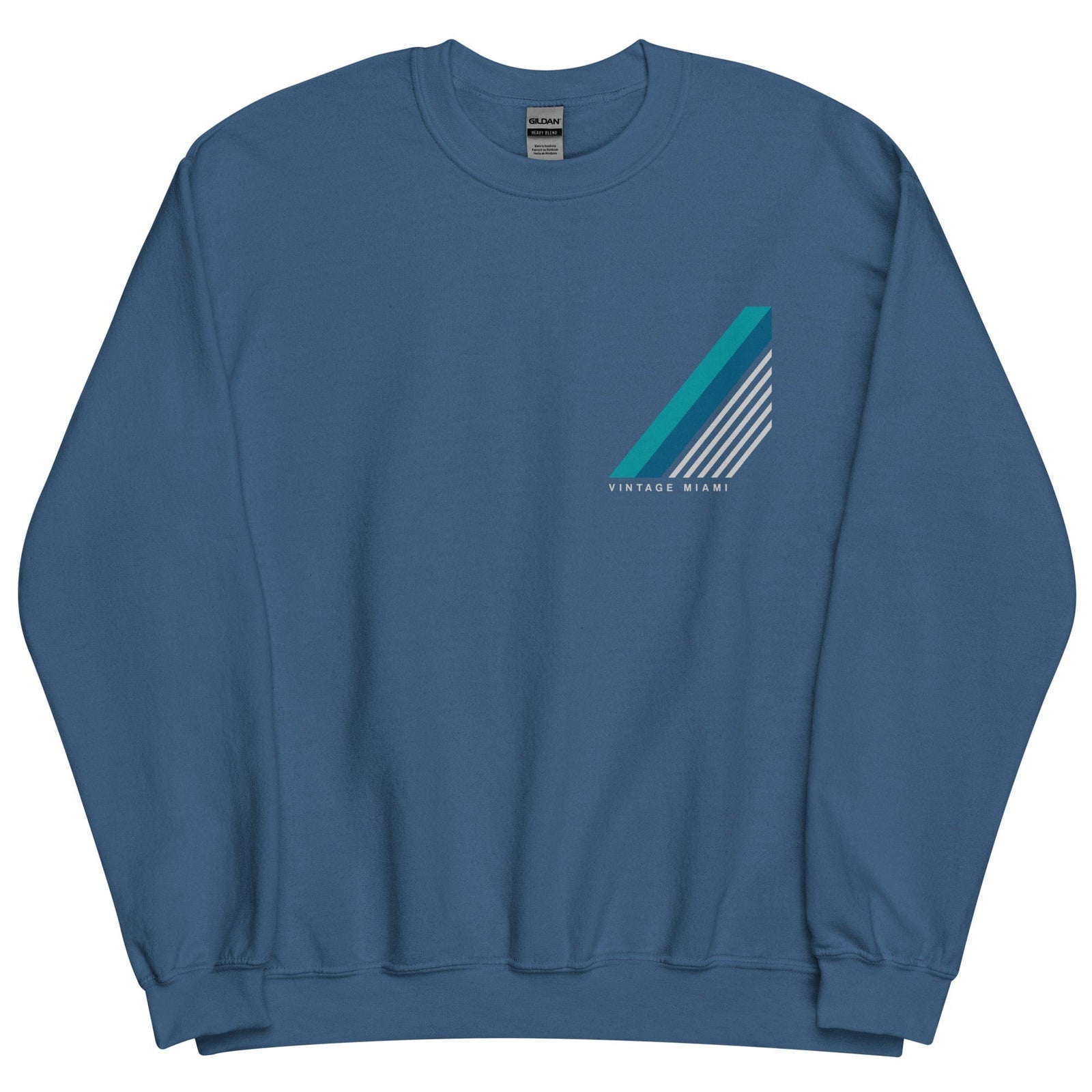 City Shirt Co Vintage Miami Sweatshirt Indigo Blue / S