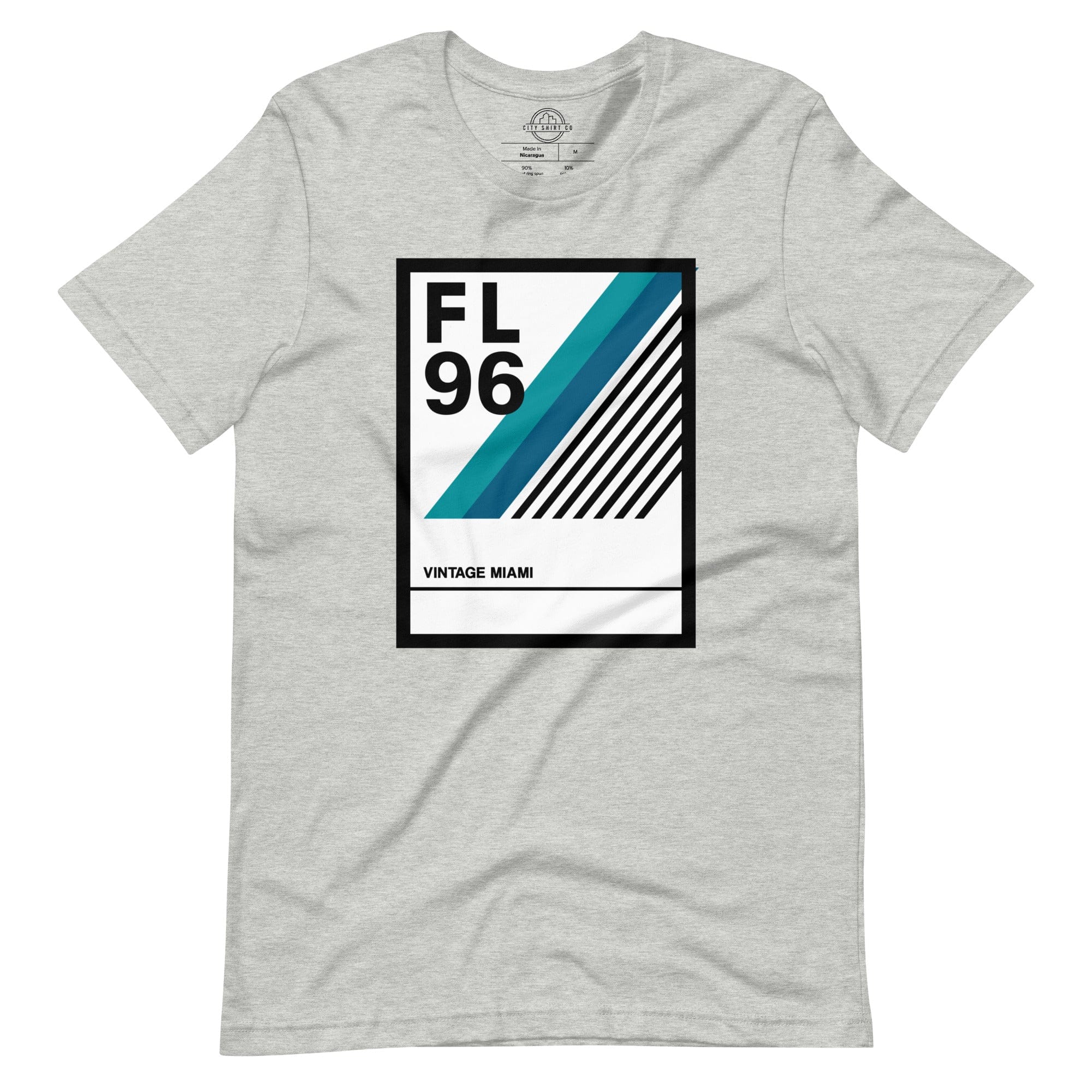City Shirt Co Vintage Miami T-Shirt Athletic Heather / XS