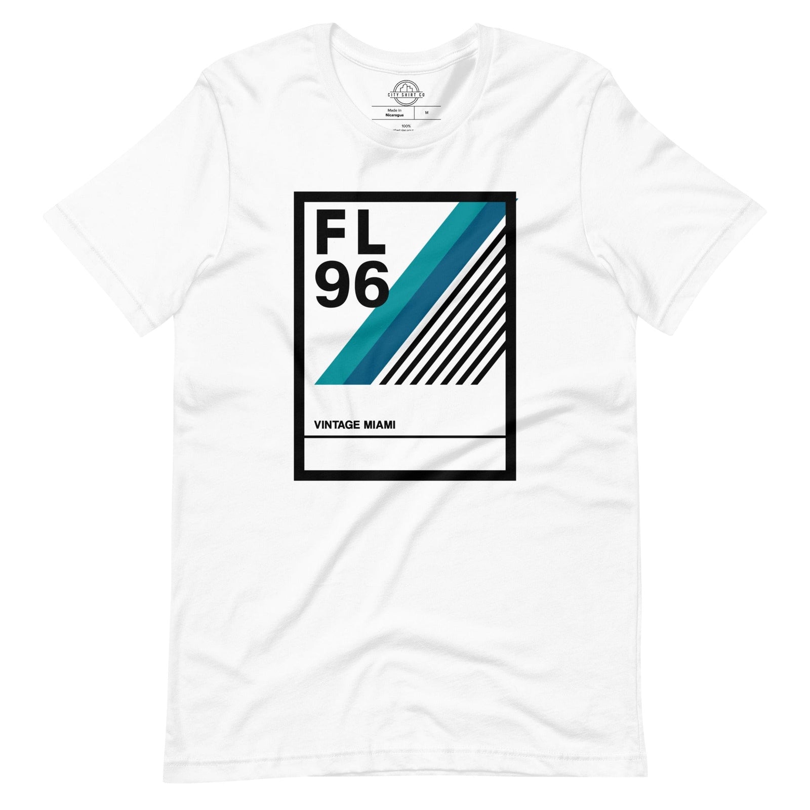 City Shirt Co Vintage Miami T-Shirt White / XS
