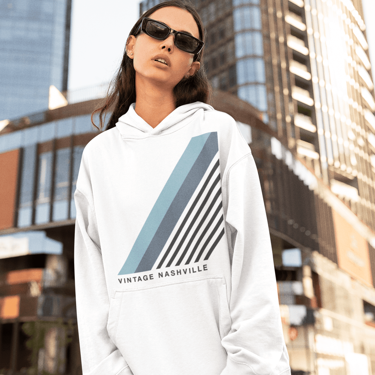 City Shirt Co Vintage Nashville Hoodie