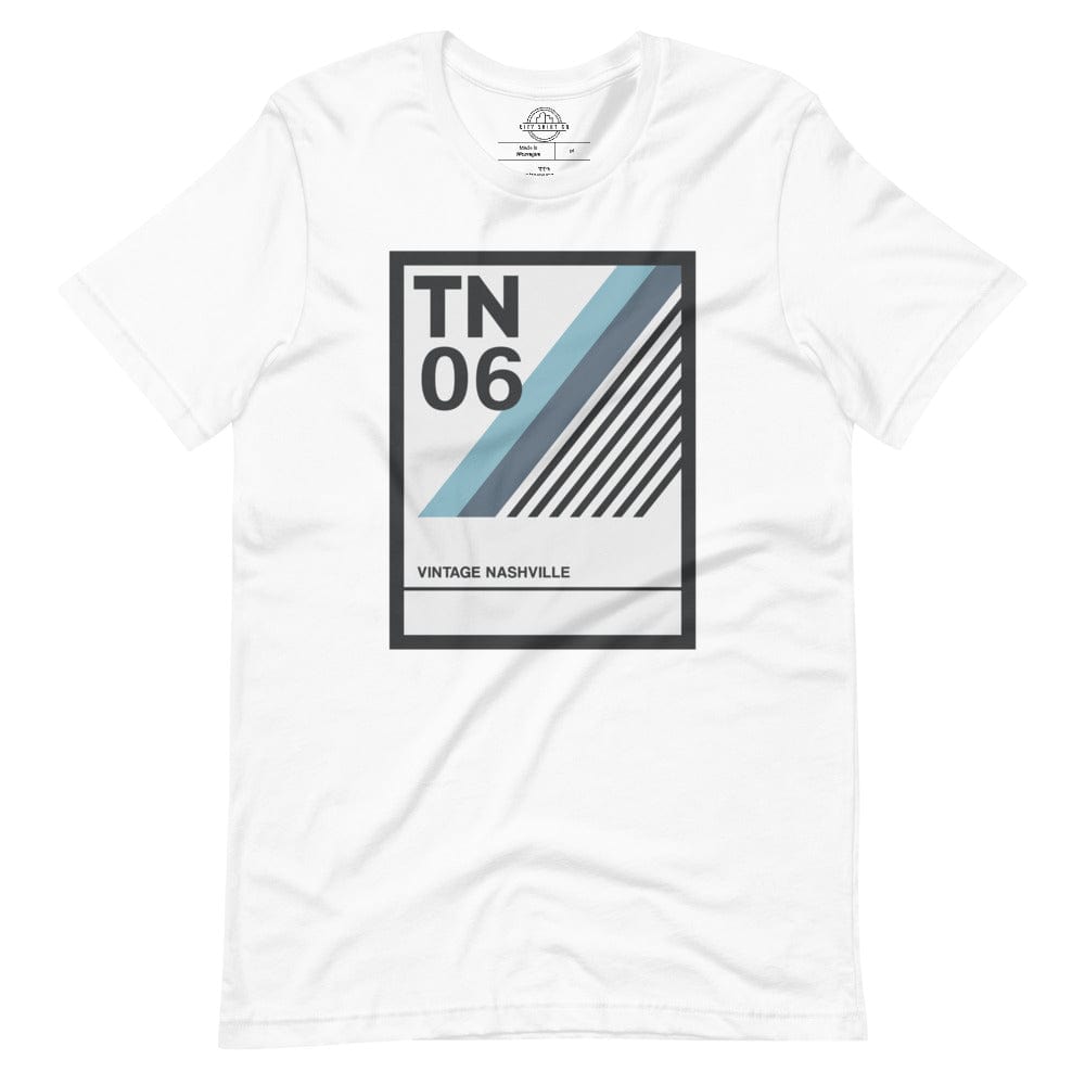 City Shirt Co Vintage Nashville T-Shirt White / XS