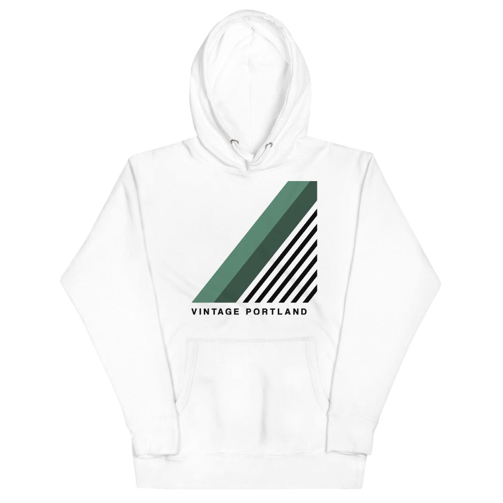 City Shirt Co Vintage Portland Hoodie White / S