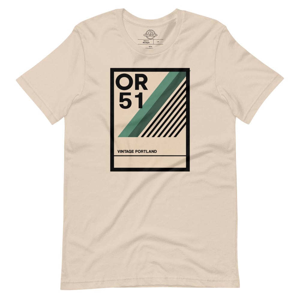 City Shirt Co Vintage Portland T-Shirt Soft Cream / XS
