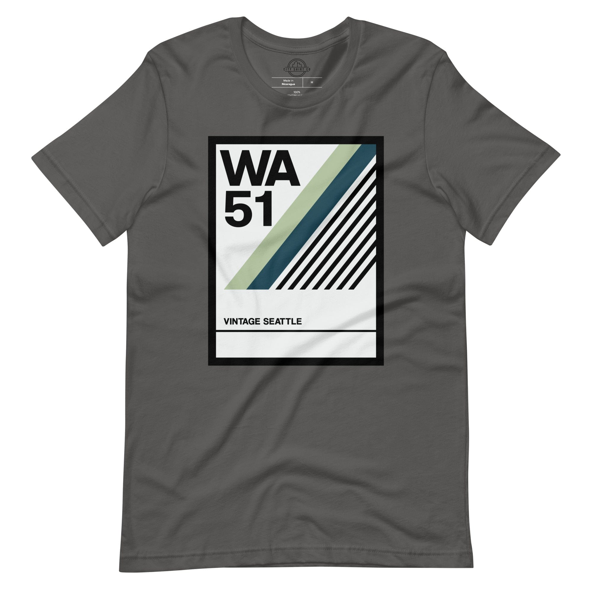 City Shirt Co Vintage Seattle T-Shirt Asphalt / S