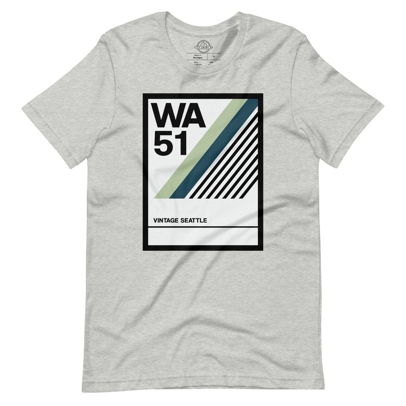 City Shirt Co Vintage Seattle T-Shirt Athletic Heather / XS