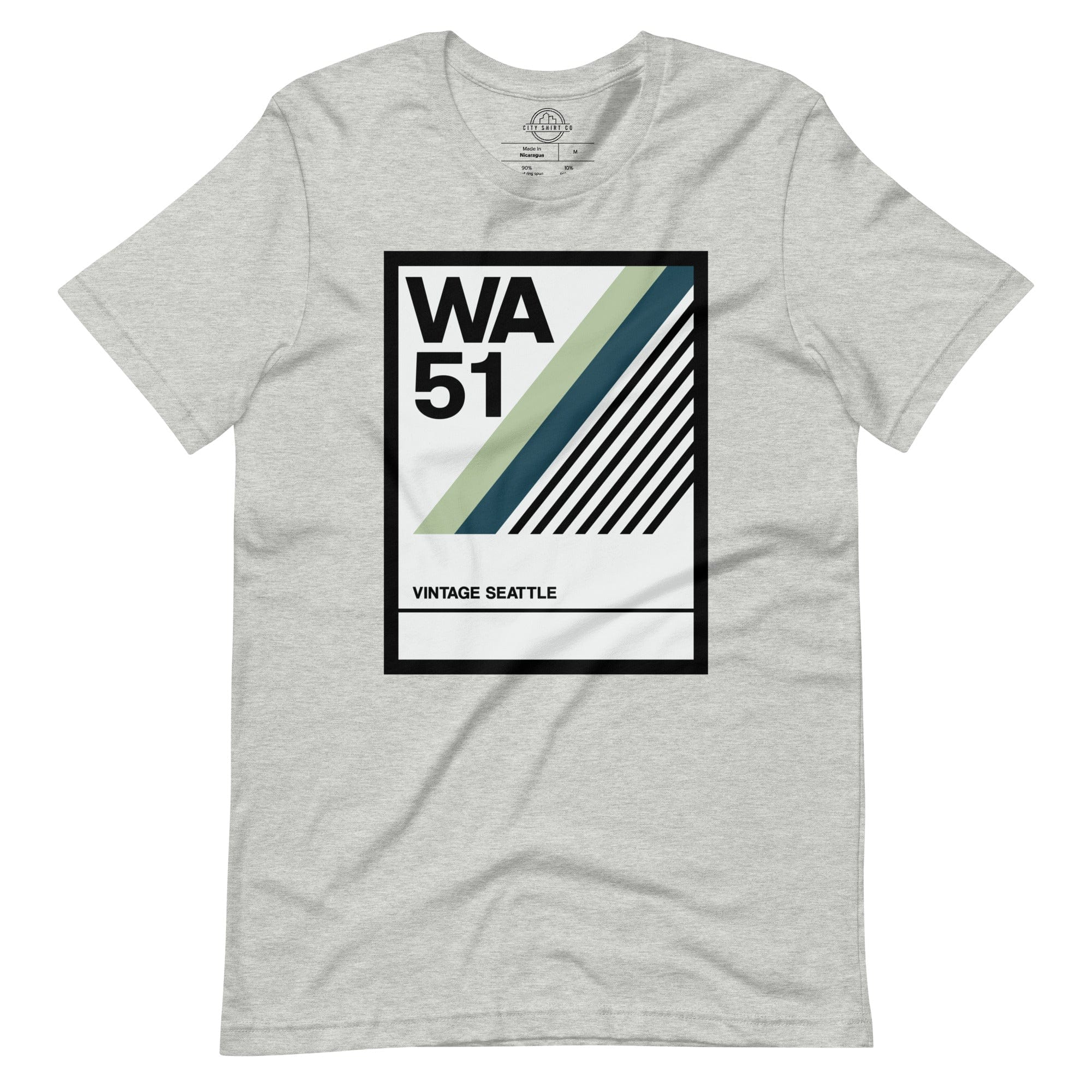 City Shirt Co Vintage Seattle T-Shirt Athletic Heather / XS