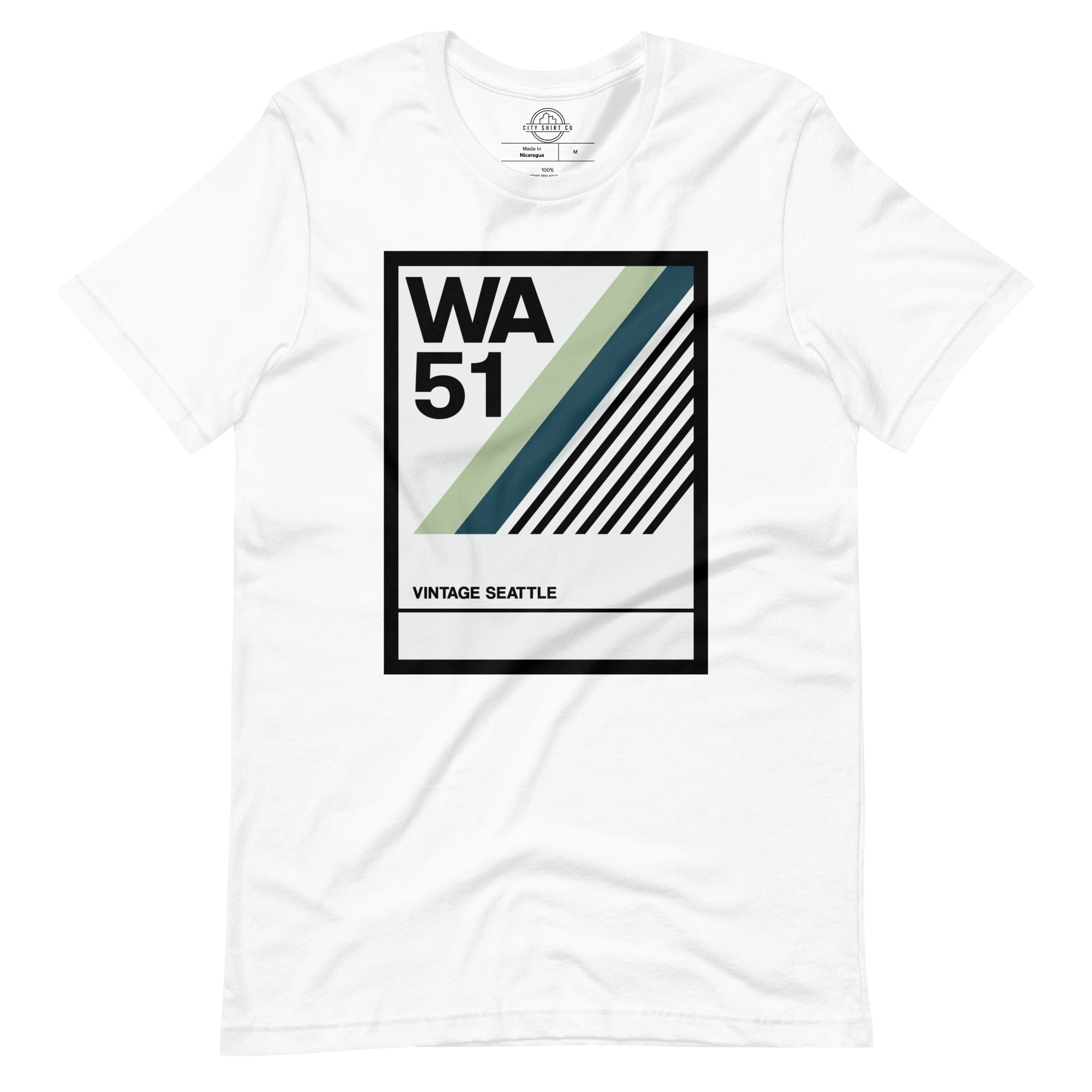 City Shirt Co Vintage Seattle T-Shirt White / XS