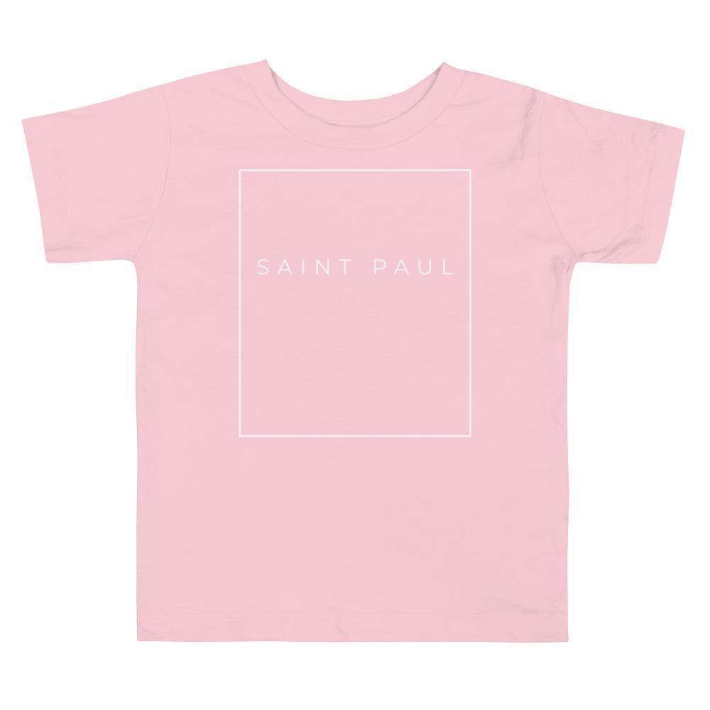 St Paul ESSENTIAL (WHITE) - Toddler Short Sleeve Tee -  - City Shirt Co